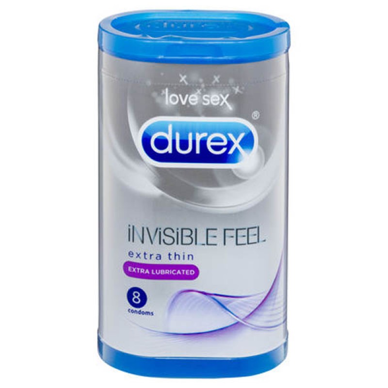 Durex Invisible Feel - Extra Lubricated (8 Pack)